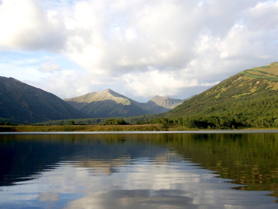 Reflection clouds sky
