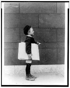 Francis Lance, 5 years old, 41 inches high. Sells regularly on Grand Avenue. LOC cph.3c30787