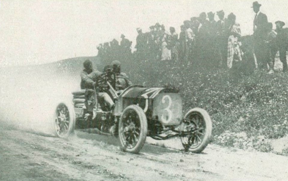 Francesco Ciuppa vainqueur de la Targa Florio en 1909 sur S.P.A