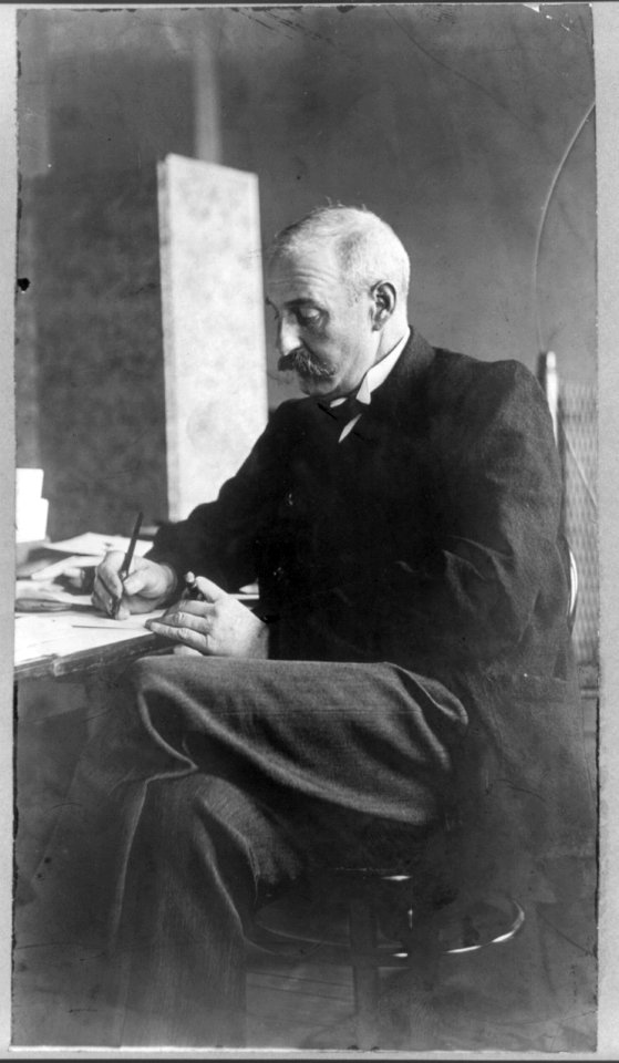 Francis Marion Crawford, full seated portrait LCCN2017646778