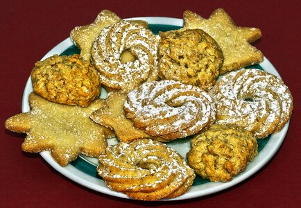 Butter cookies butter biscuits sprtzgebäck photo