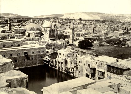 Francis Frith. The Pool of Hezekiah, Jerusalem. 1860s