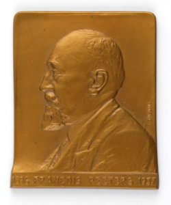 Francois Peeters 1896-1937 Manifestation de Sympathie, plaquette by Pierre Theunis, Belgium, (1937), Coins and Medals Department of the Royal Library of Belgium, 2N150 - 4 (recto)