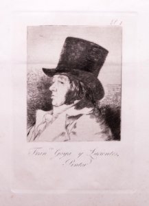 Francisco de Goya y Lucientes, pintor, Grabado de Francisco Goya, Fuendetodos, Zaragoza, España, 2015-01-08, DD 07