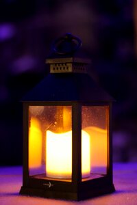 Lantern candle decoration photo