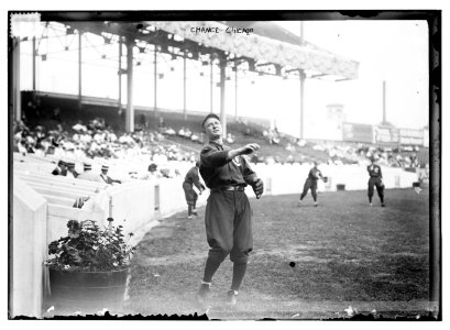 Frank Chance, Chicago NL, at Polo Grounds, NY (baseball) LCCN2014691331