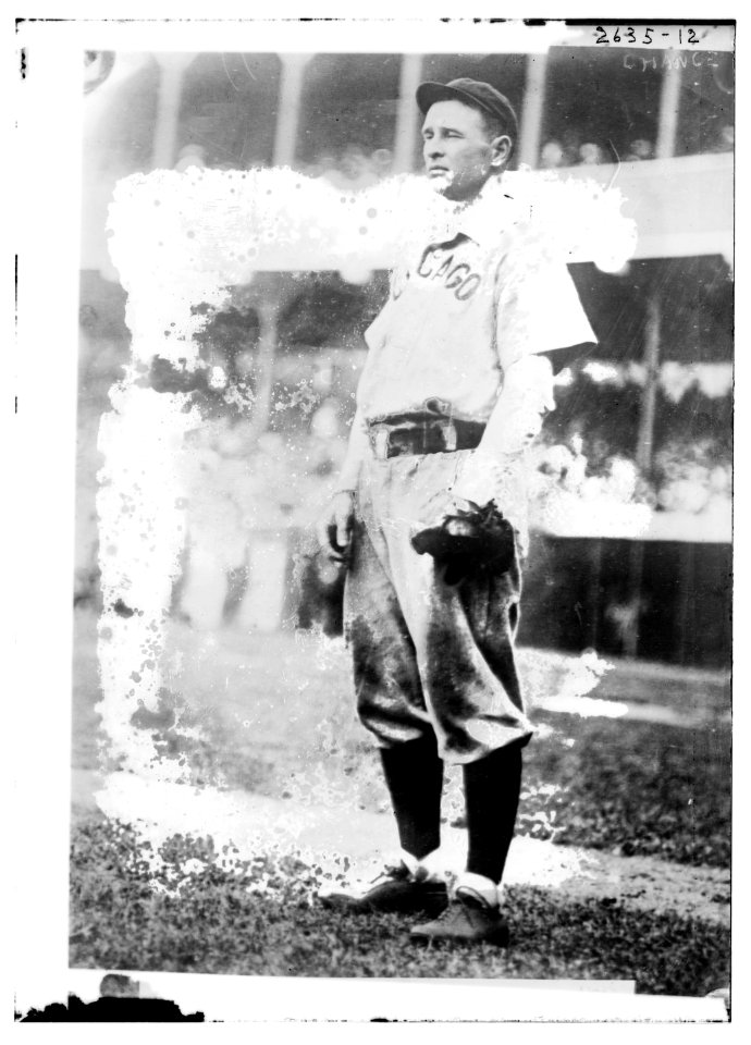 Frank Chance, Chicago NL, at Polo Grounds, NY (baseball) LCCN2014692534
