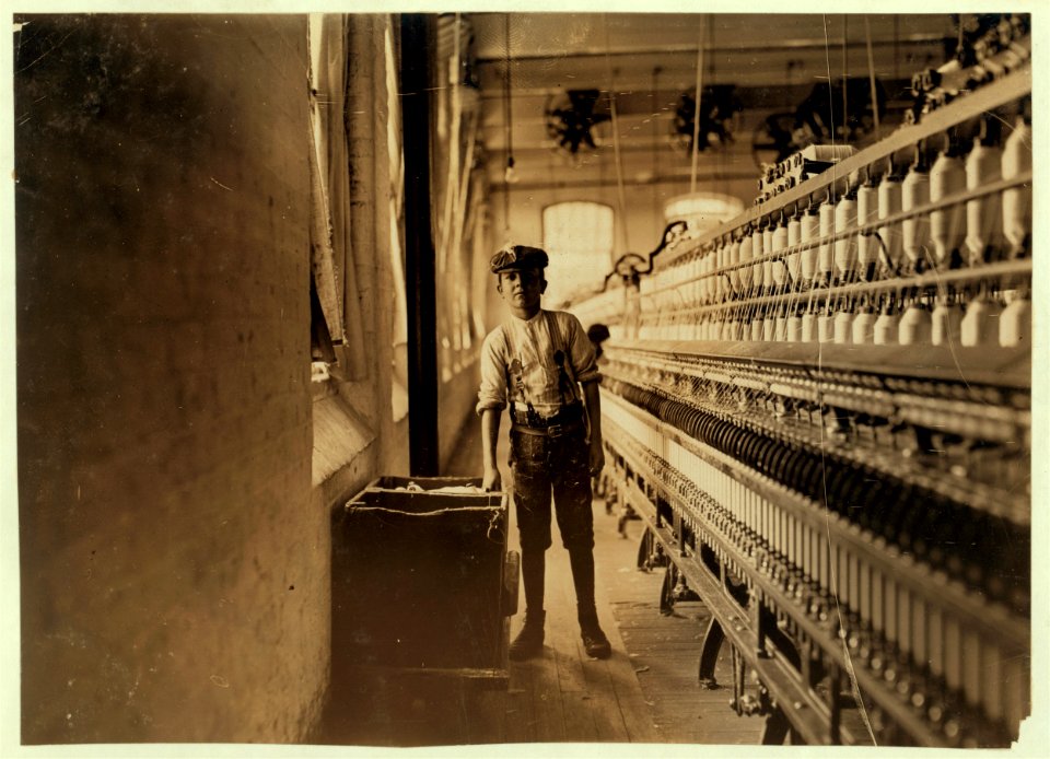 Frank Craneshaw. Has doffed for 3 years in Lancaster Cotton Mills, S.C. Gets 75 cents a day. LOC nclc.01449
