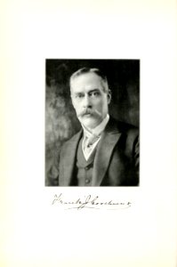 Frank J. Goodnow portrait with signature