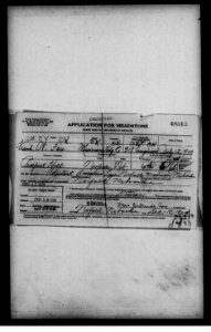 Frank W. Fox (1887-1929) tombstone application
