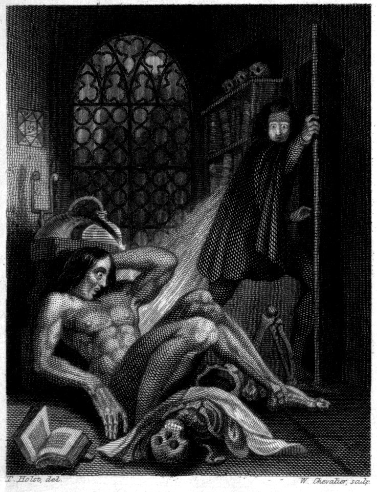 Frankenstein, or the Modern Prometheus (Revised Edition, 1831) (page 6 crop)