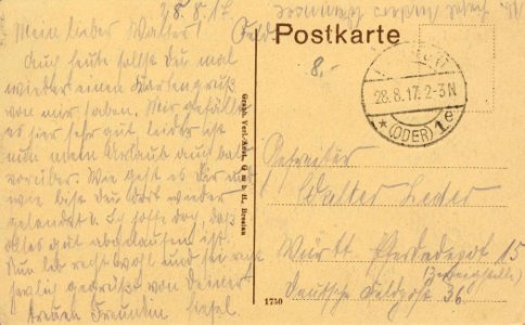 Frankfurt a. Oder, Brandenburg - Oder (back) (Zeno Ansichtskarten)