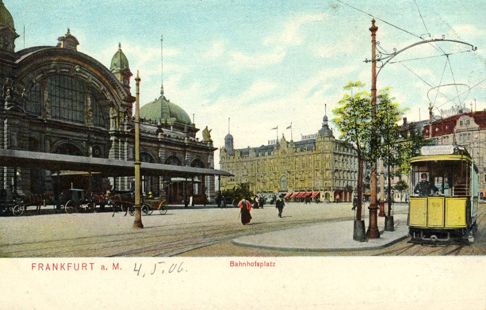 Frankfurt a. Main, Hessen - Bahnhofsplatz (Zeno Ansichtskarten)