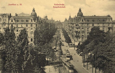 Frankfurt a. Main, Hessen - Kaiserstraße; Bahnhof (Zeno Ansichtskarten) photo