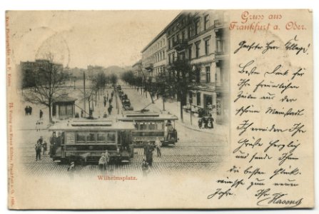Frankfurt Oder Wilhelmsplatz before 1898