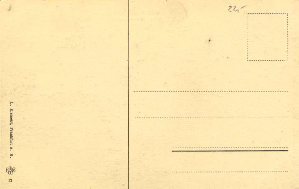 Frankfurt a. Main, Hessen - Kaiserstraße; Bahnhof (back) (Zeno Ansichtskarten)