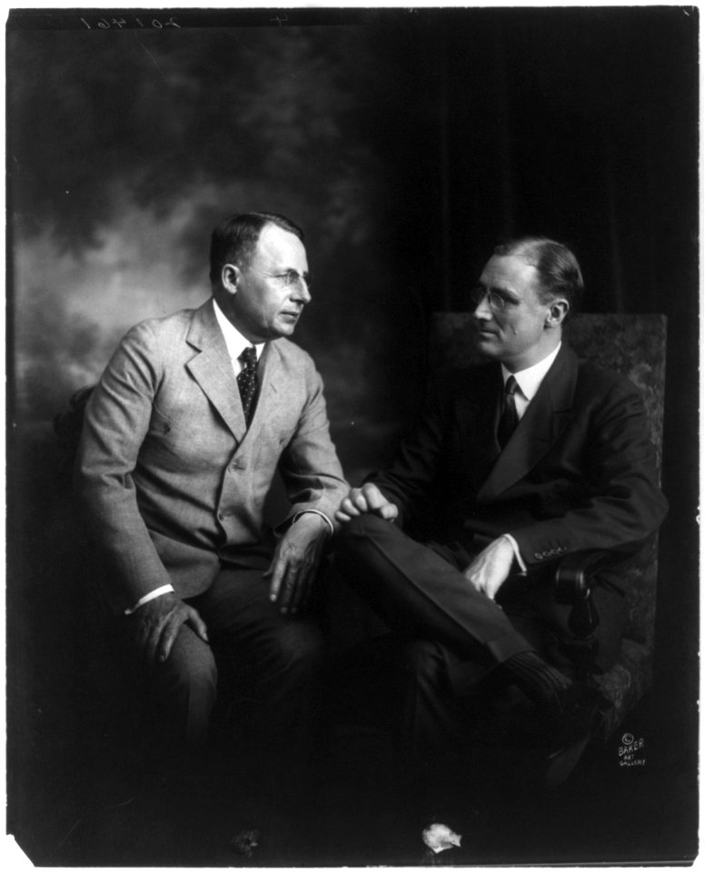Franklin D. Roosevelt and Gov. James Cox; both seated, full lgth. LCCN2004668456