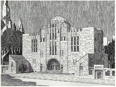 Frankfurt am Main Synagoge an der Friedberger Anlage Entwurf Tettau 1904