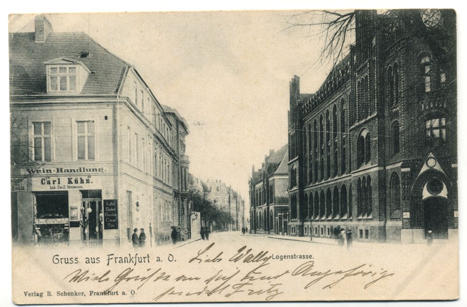 Frankfurt Oder Logenstraße before 1904