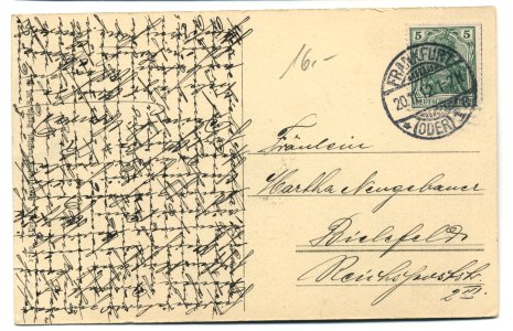 Frankfurt Oder Wilhelmsplatz before 1912 backside