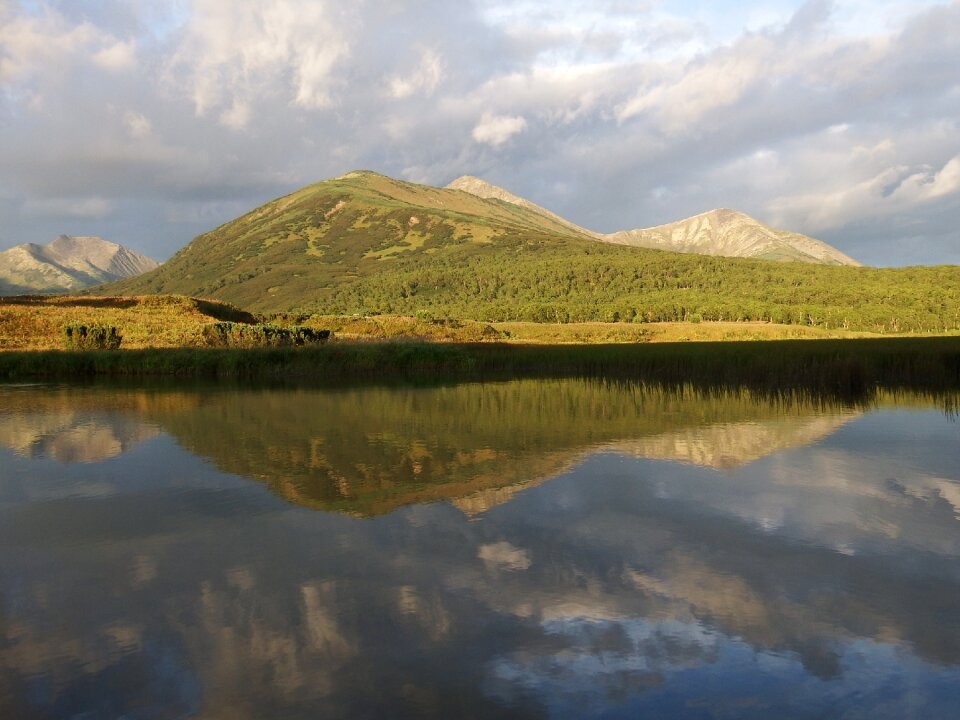 Reflection clouds sky