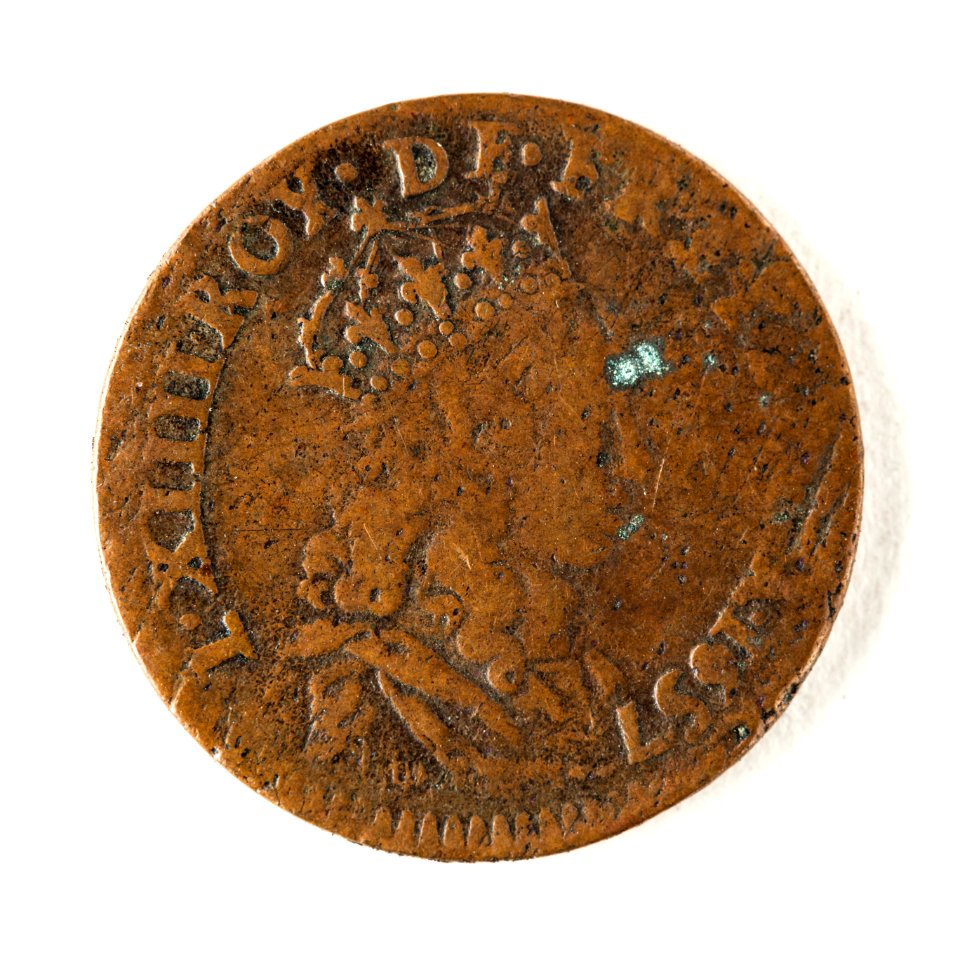 Franskt mynt med Ludvig XIV, 1657 - Skoklosters slott - 109458