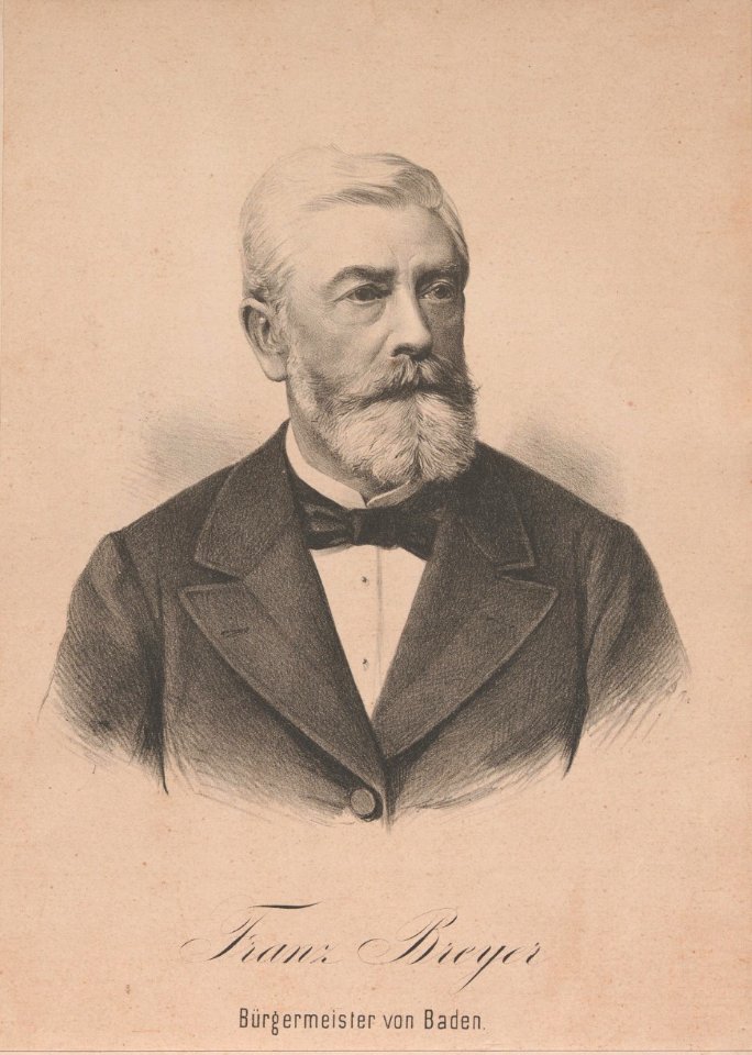Franz Breyer (1828-1894) Bürgermeister von Baden um 1888