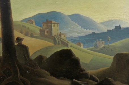 Franz Sedlacek - Evening landscape (1933) - Albertina museum (detail 3)