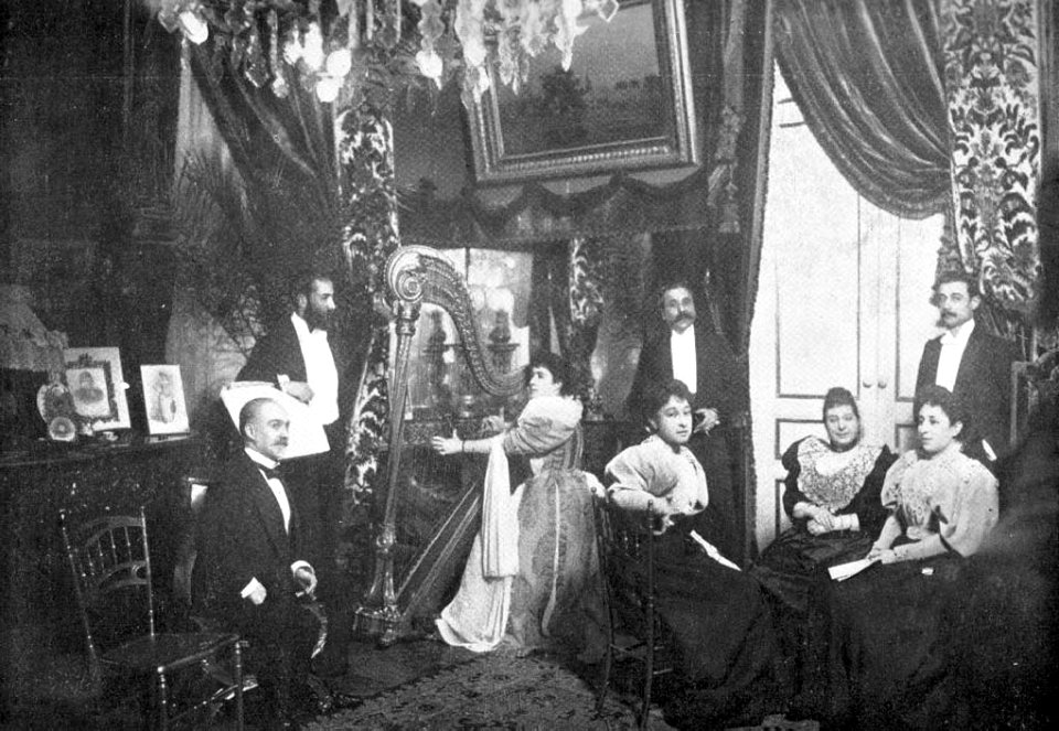 Franzen - Salón de música, en el hotel de los Excmos Sres Marqueses de Vistabella