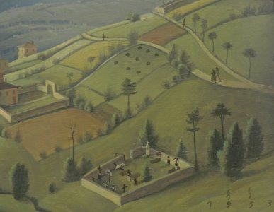 Franz Sedlacek - Evening landscape (1933) - Albertina museum (detail 4)