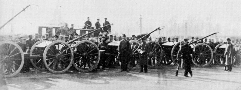 Französischer Photograph um 1871 - Die Preußen auf dem Place de la Concorde (Zeno Fotografie)