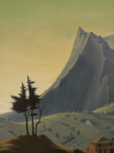 Franz Sedlacek - Evening landscape (1933) - Albertina museum (detail 2)