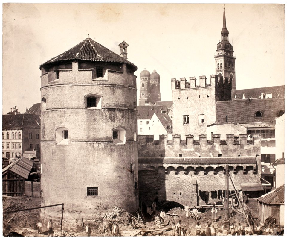 Franz-Hanfstaengl scheibling-rundturm-am-viktualienmarkt