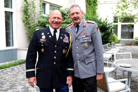 Gregory J Broecker and German General Michael Matz, July 2015 (2) photo