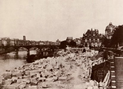 Französischer Photograph - Ansicht des Pont des Arts in Paris (Zeno Fotografie)