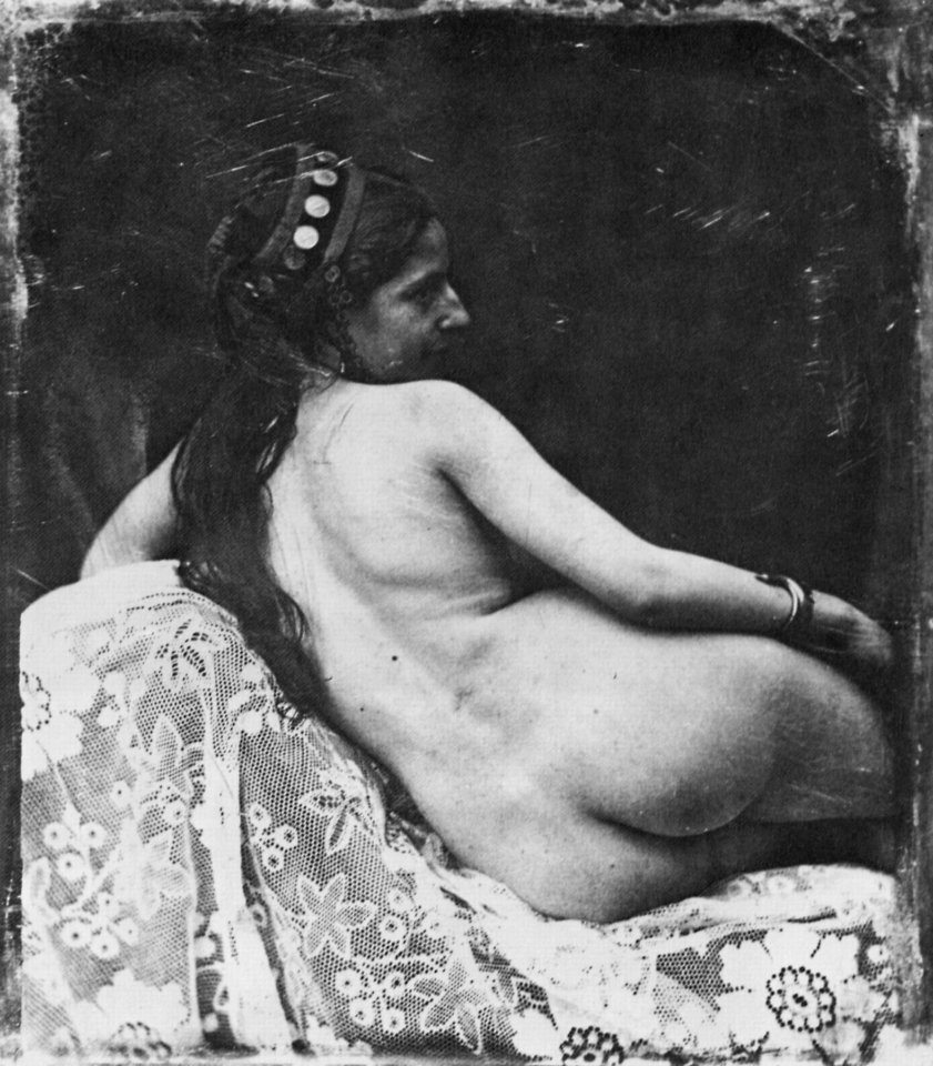 Französischer Photograph um 1845 - Weiblicher Rückenakt (Zeno Fotografie)