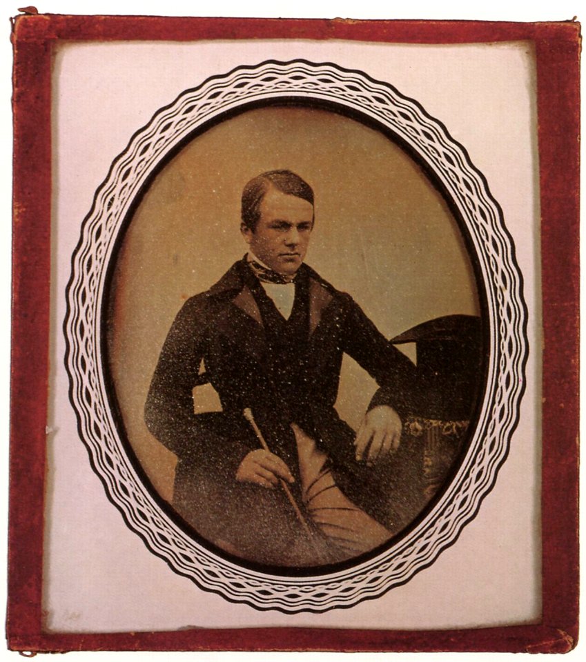 Französischer Photograph um 1844 - Porträt von Vladimir Graf Bobrinskij. Paris (Zeno Fotografie)