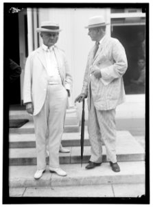 GREGORY, THOMAS WATT, ATTORNEY GENERAL OF THE U.S., 1914 - 1919. LEFT. BURLESON, ALBERT SIDNEY, REP. FROM TEXAS, 1899 - 1913; POSTMASTER GENERAL, 1913-1921, RIGHT. LCCN2016867093