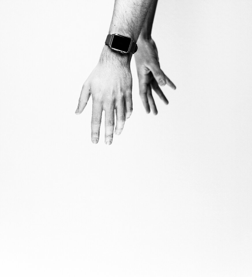 Watch time black and white