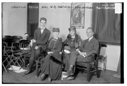 Grenville Keogh, Mrs. W.K. Vanderbilt, Anne Morgan, Piatt Andrew LCCN2014703045
