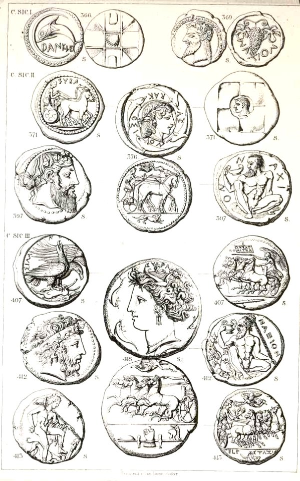Griechische Münzen von Carl Leonhard Becker