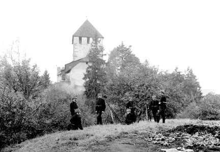 Grenzwachtposten vor dem Schloss Hohenklingen - CH-BAR - 3240948
