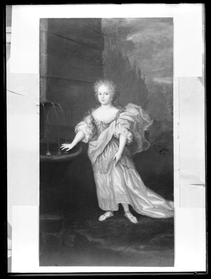 Grevinnan Eva Bielke som barn, 1677- 1715, g. m. greve Abraham Brahe. Oljemålning på duk - Skoklosters slott - 25931