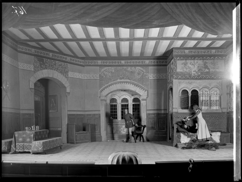 Greven av Antwerpen, Svenska teatern 1905. Föreställningsbild - SMV - SvT061