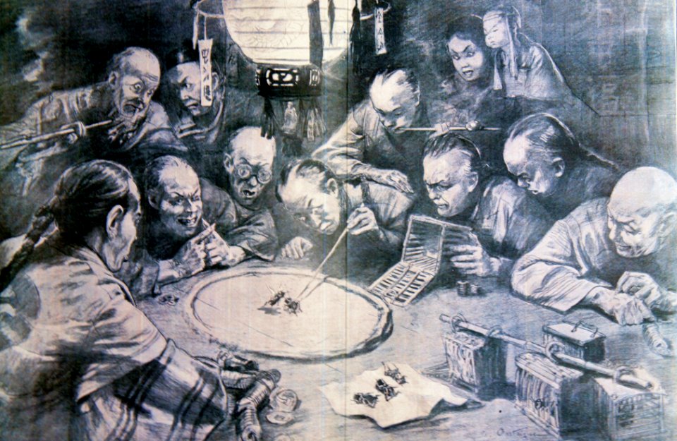 Grillenkampf in China 1903