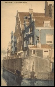Grimburgwal met Grimnessesluis. Uitgave Brouwer & De Veer, Amsterdam, Afb PBKD00330000006