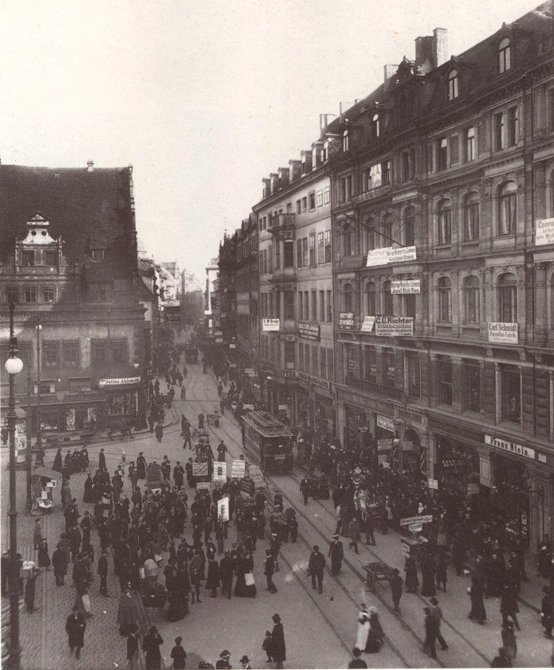 Grimmaische Strasse Leipzig um 1905