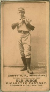 Griffith, Milwaukee Team, baseball card portrait LCCN2008675082