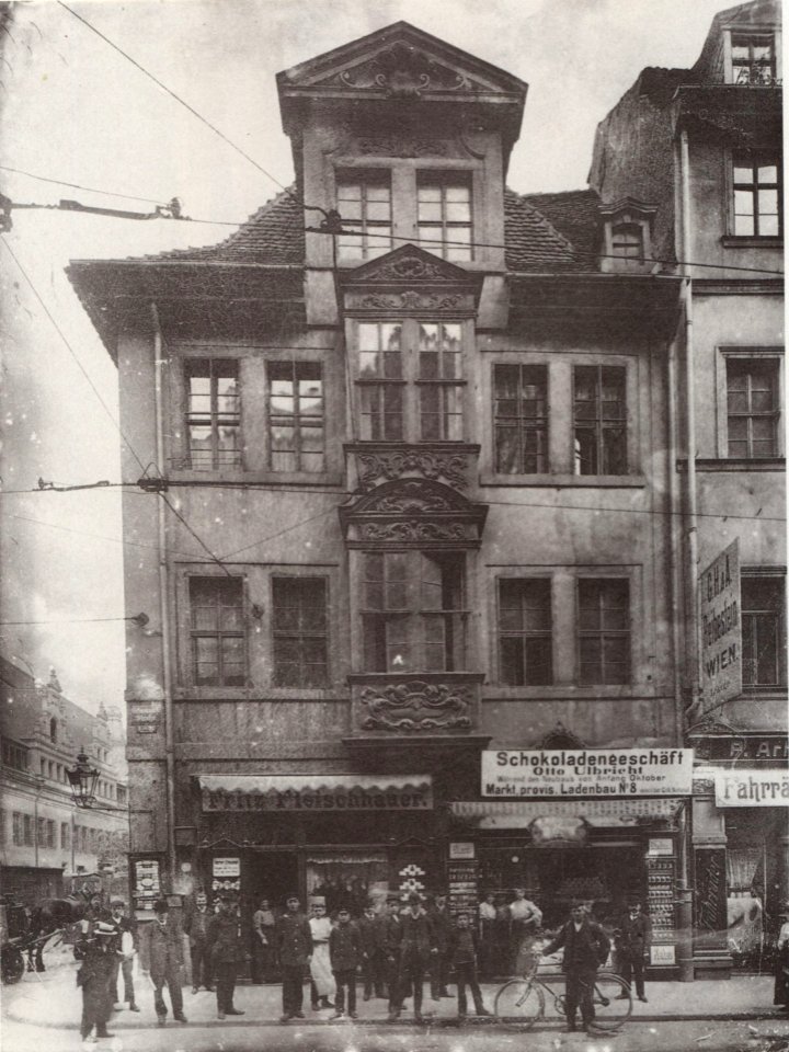 Grimmaische Strasse Naschmarkt Leipzig 1905