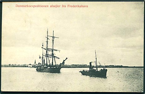 Groenland-danmark-ekspeditionen-afrejse-fra-frederikshavn-1906-knudstrup-u-no